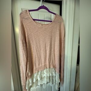 Mossimo Supply Co. Light Pink Sweater